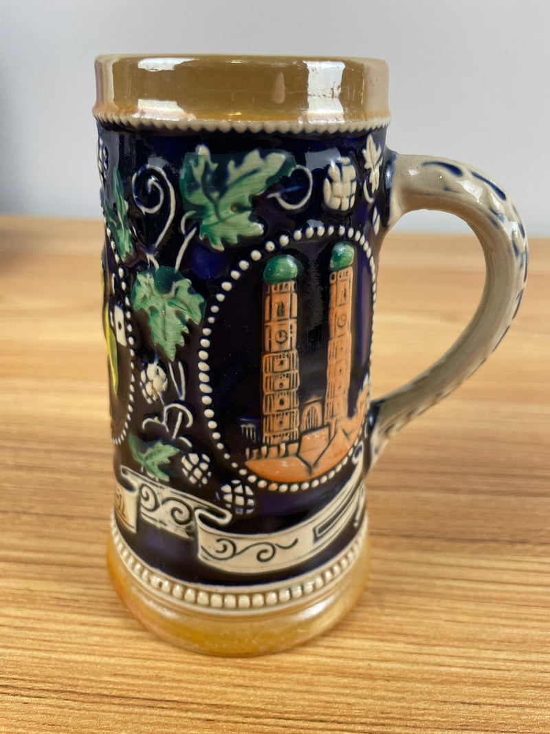 Marzi & Remy Vintage Beer Stein Stamped MR 5737  5" Tall - Munchen Monk & Beet