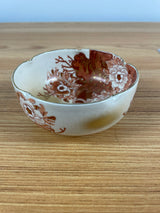 Exquisite Satsuma Bowl - Birds in Garden - Bizan / Shimazu Family Crest