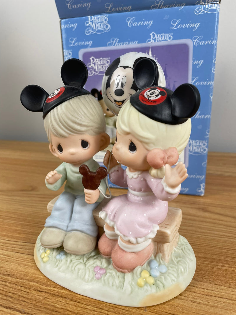 Walt Disney Precious Moments HAPPINESS IS BEST SHARED TOGETHER 4004156 Retired