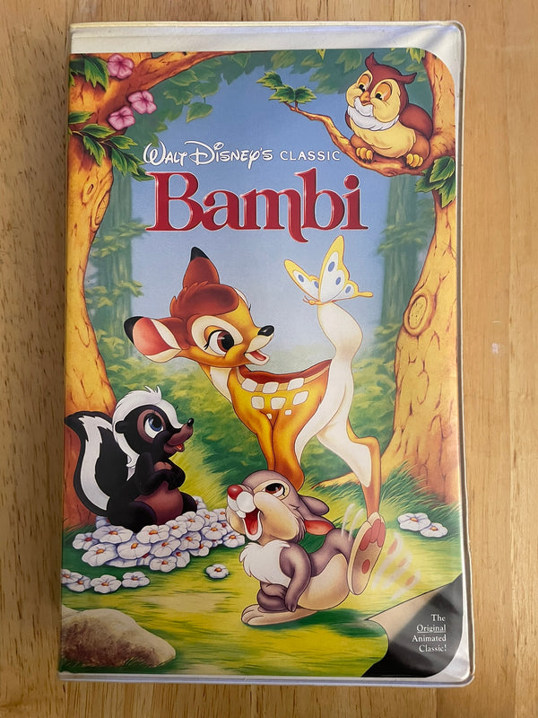 Walt Disney Bambi VHS Video Tape Black Diamond Classic Clamshell Case