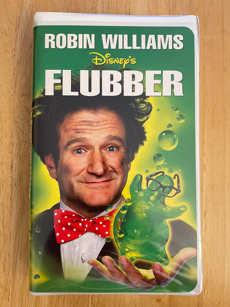 FLUBBER VHS 1998 Walt Disney Movie Robin Williams John Hughes Clamshell Case