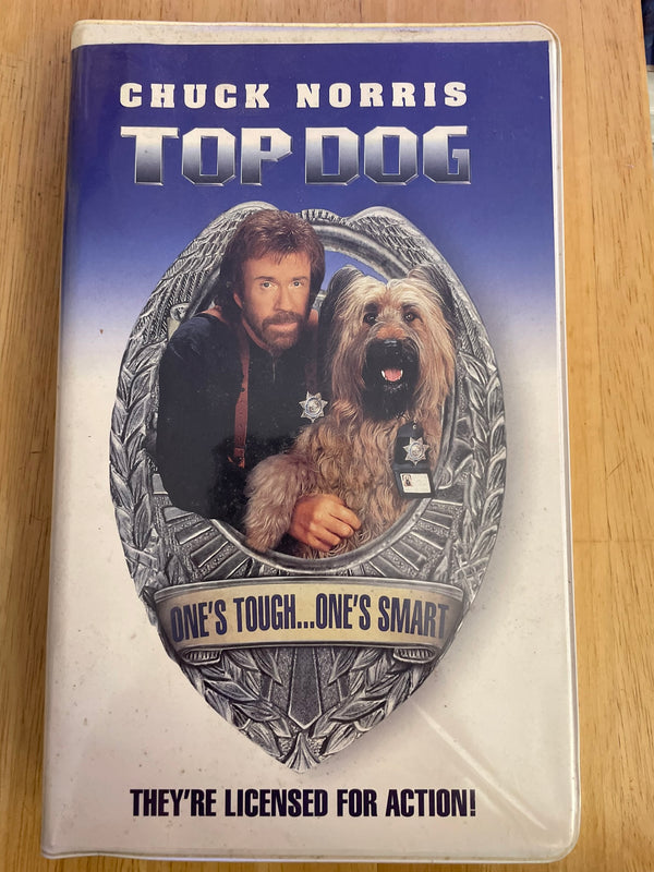 Top Dog Chuck Norris VHS Movie Clam Shell 1995