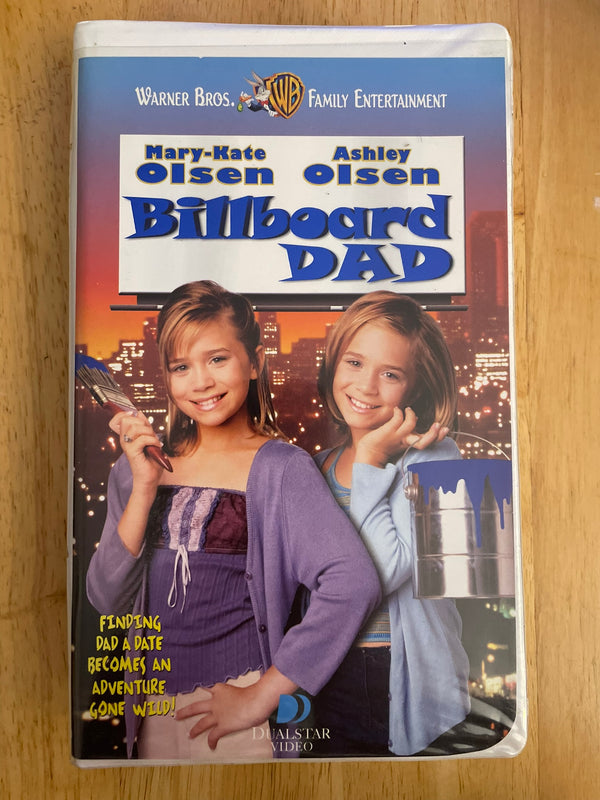 Billboard Dad Vintage 1998 VHS Tape Mary-Kate Olsen Ashley Olsen Clam Shell Case