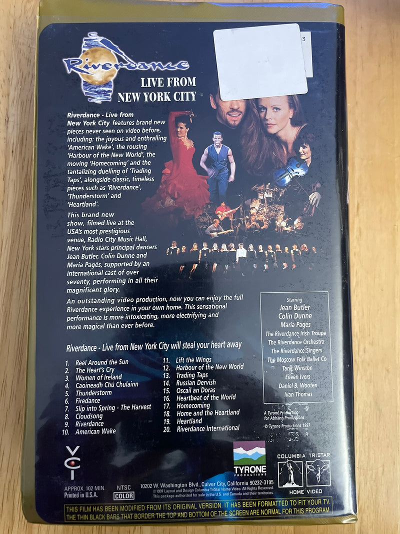 Riverdance - Live From New York City (VHS, 1998)