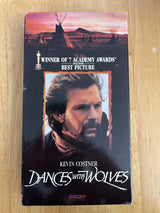 Dances With Wolves 1990 Movie VHS Tape Kevin Costner Orion Pictures PG-13