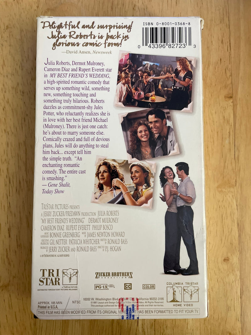 My Best Friend’s Wedding VHS 1997 Tape