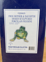 Franz Amphibia Collection Frog Mother & Daughter Signed Jerry Item# FZ00625