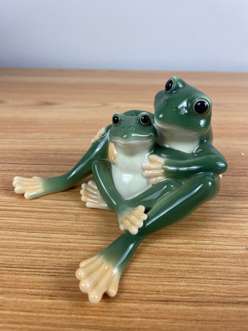 Franz Amphibia Collection Frog Mother & Daughter Signed Jerry Item# FZ00625