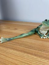 Franz Porcelain Long Legged Frog Figurine RETIRED GOLDEN POND HARMONY