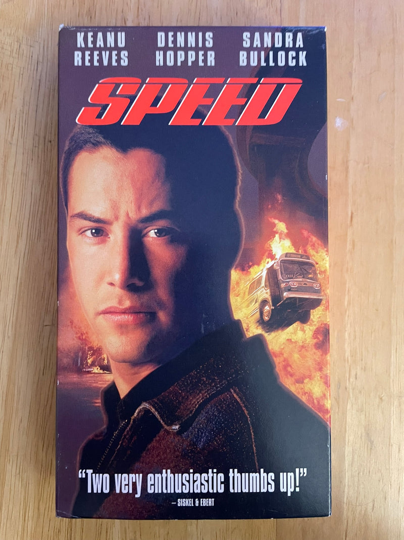 Speed (VHS, 1994) Keanu Reeves Sandra Bullock