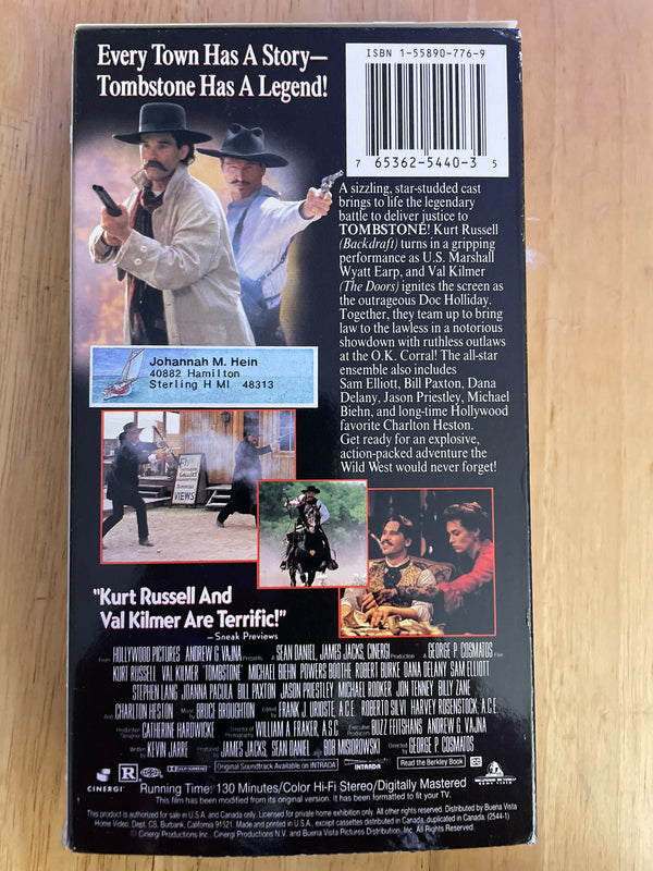 Tombstone (VHS, 1994)