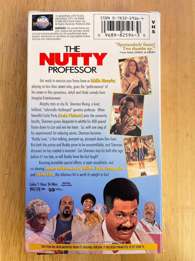 The Nutty Professor VHS 1996 Classic Comedy Eddie Murphy