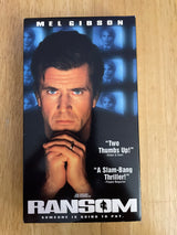 Ransom VHS 1997 Video Tape Mel Gibson Rene Russo Gary Sinise