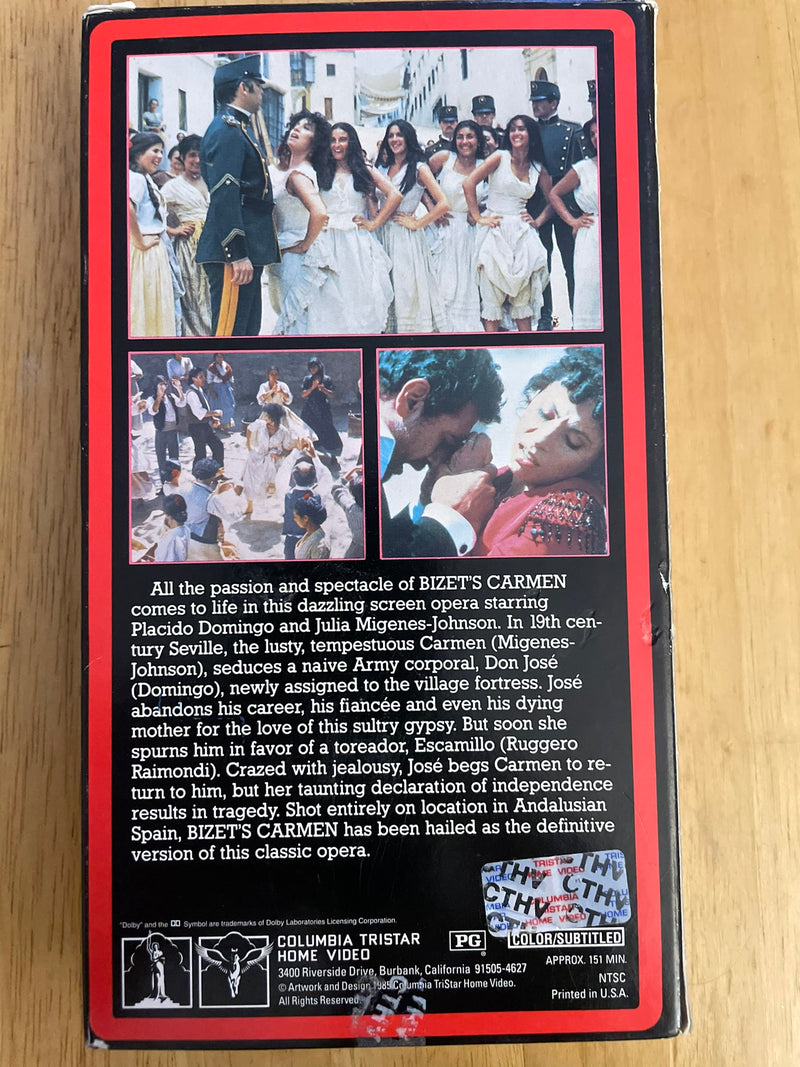 Carmen (VHS, 1991, Original French Subtitled English)