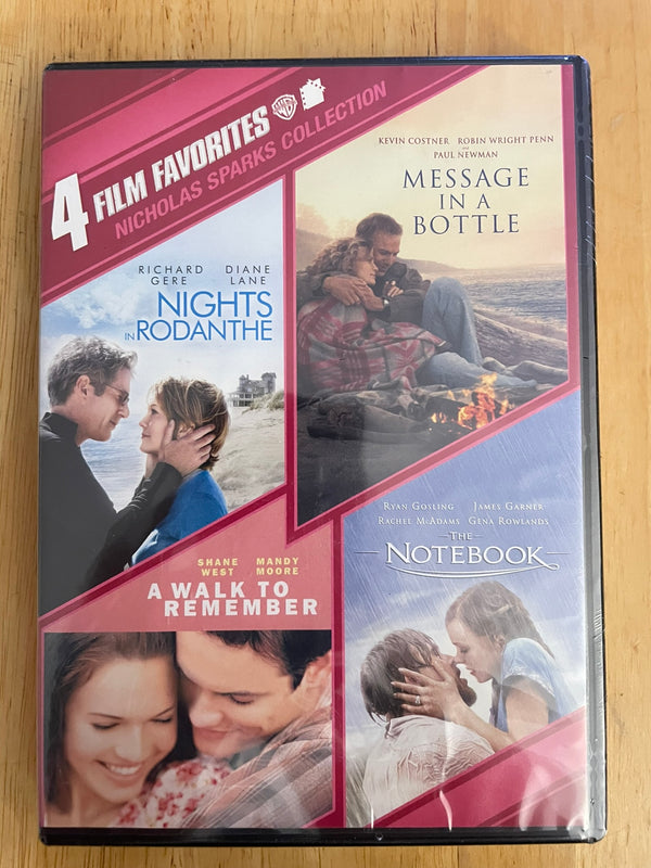 Nicholas Sparks 4 Film Collection DVD 2013 *Brand New & Sealed