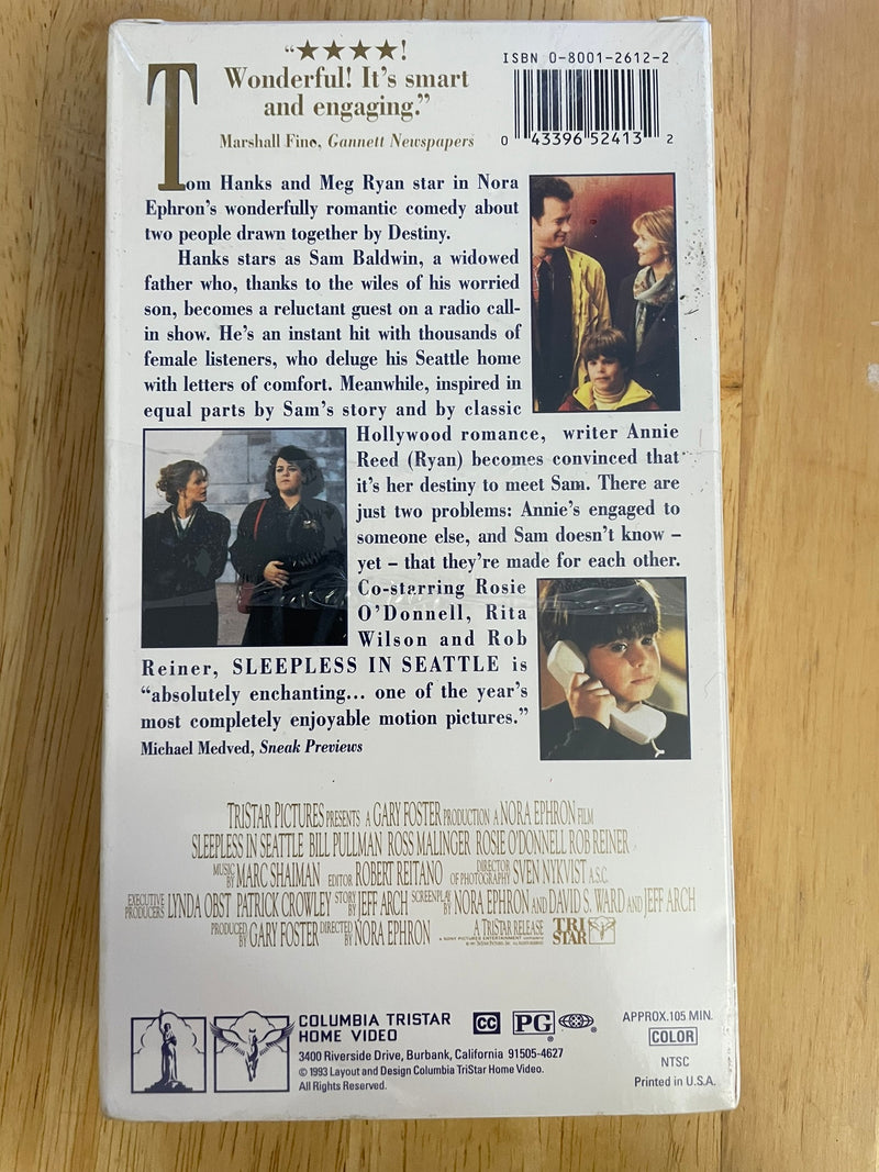 Sleepless in Seattle Movie *SEALED* VHS, 1993 Vintage New In package