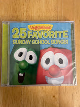 Veggie Tales 25 Favorite Sunday School Songs Music CD Christian Kids Brand New