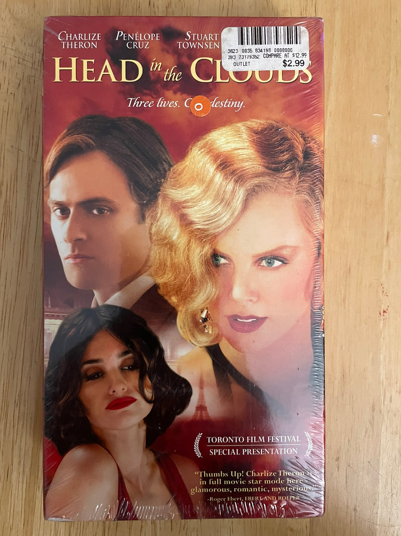 Head in the Clouds Charlize Theron Penelope Cruz Vintage VHS New Sealed