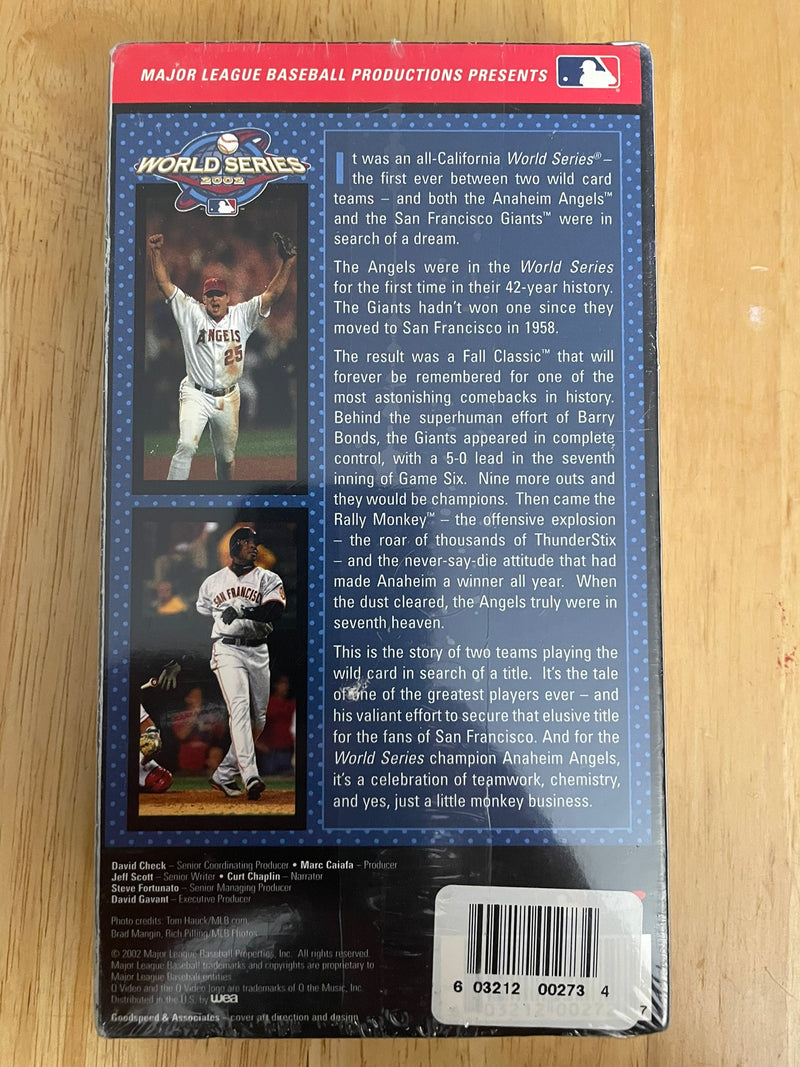 New 2002 World Series Video - Anaheim Angels vs. San Francisco Giants VHS