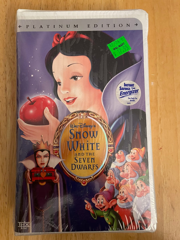 Snow White and the Seven Dwarfs Disney (VHS, 2001) Platinum Edition New Sealed