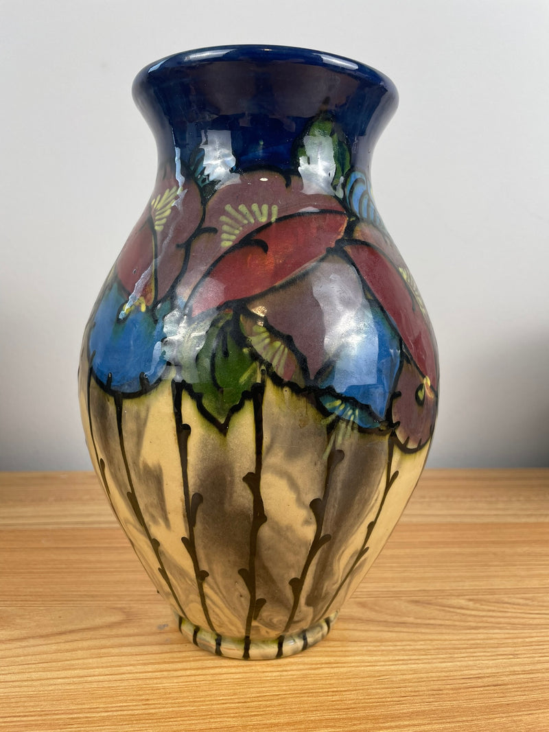 Vintage GERMAN CARL GEBAUER HUBER-ROETHE ART POTTERY VASE