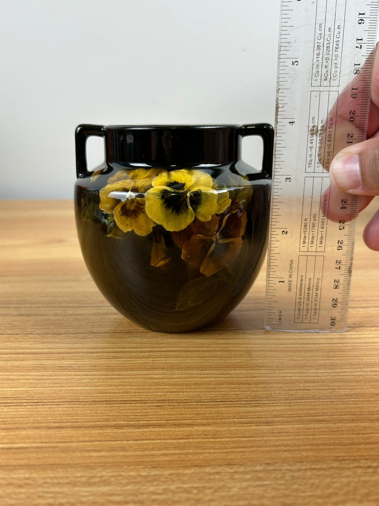 Rookwood 1893 Art Pottery 459e Standard Glaze Floral Vase Signed Lincoln LNL
