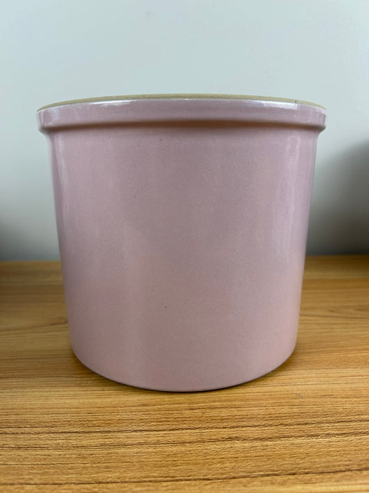 MONMOUTH WESTERN STONEWARE PURPLE LAVANDER CROCK 1 GALLON 5005 USA