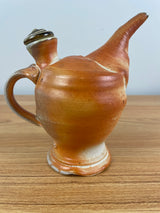 Cheri Glaser Art Pottery Orange Rush Unique Hand Thrown Teapot With Air Release