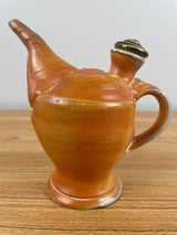 Cheri Glaser Art Pottery Orange Rush Unique Hand Thrown Teapot With Air Release