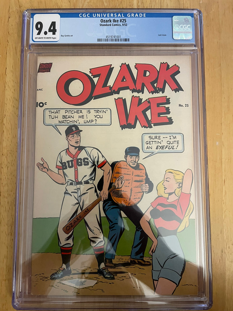 Ozark Ike #25 1952- Good Girl Art Headlight Cover CGC 9.4 Highest Grade Golden Age