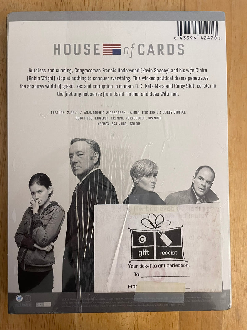 House of Cards DVD Season 1 The Complete First Season Sealed New