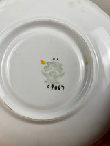 Tuscan Fine English Bone China Floral Hand Painted Signed Teacup & Saucer EXC