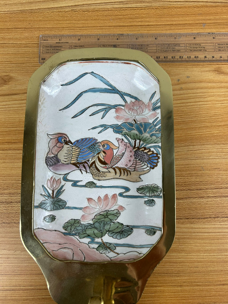 DYNASTY by HEYGILL Chinese Sconces Hand Paint Pink Bird Pastels