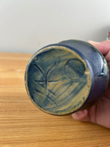 Herman A Kahler 1846-1917 Danish Art Nouveau Pottery Rim Vase Signed Danmark 4.5"