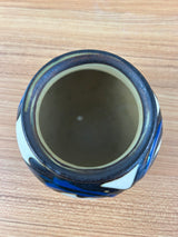 Herman A Kahler 1846-1917 Danish Art Nouveau Pottery Rim Vase Signed Danmark 3.5"