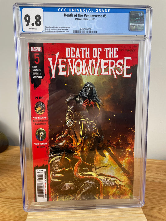 Death of the Venomverse #5 CGC 9.8 Return of Knull Barends Cover A Marvel 2023