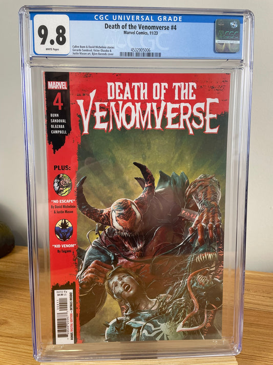 Death of the Venomverse #4 CGC 9.8 Barends Cover A Marvel 2023 Kid Venom Knull