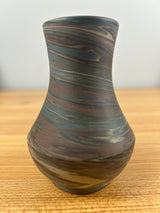NILOAK Art Pottery 4.5” Mission Swirl Vase With Original Factory Sticker