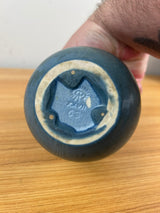 Rookwood Art Pottery #63 Matte Blue Two-Handled Vase 1927