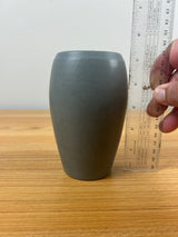 Marblehead Pottery 5 3/8" Matte Gray Blue  Ovoid Vase Arts & Crafts