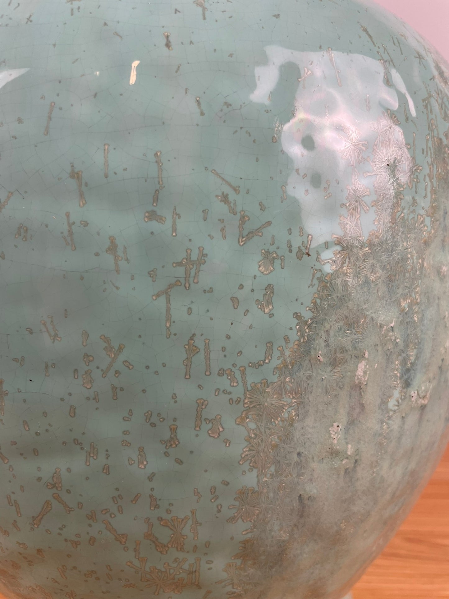 Fulper 1917-1927 Arts And Crafts Pottery Green Crystalline Ceramic Urn Vase 490