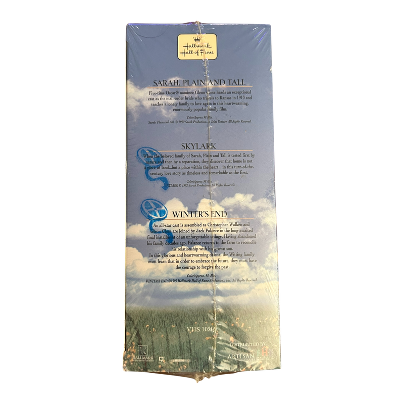 Sarah Plain and Tall Trilogy VHS 1999 3 VHS in Box Hallmark Brand New & Sealed