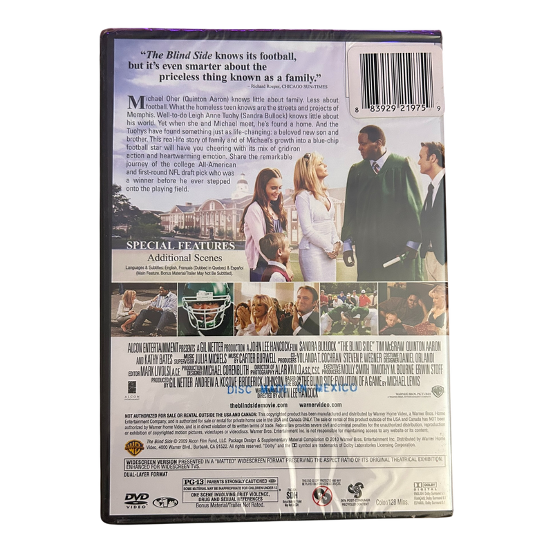 The Blind Side DVD Brand New Sealed 2009 Sandra Bullock