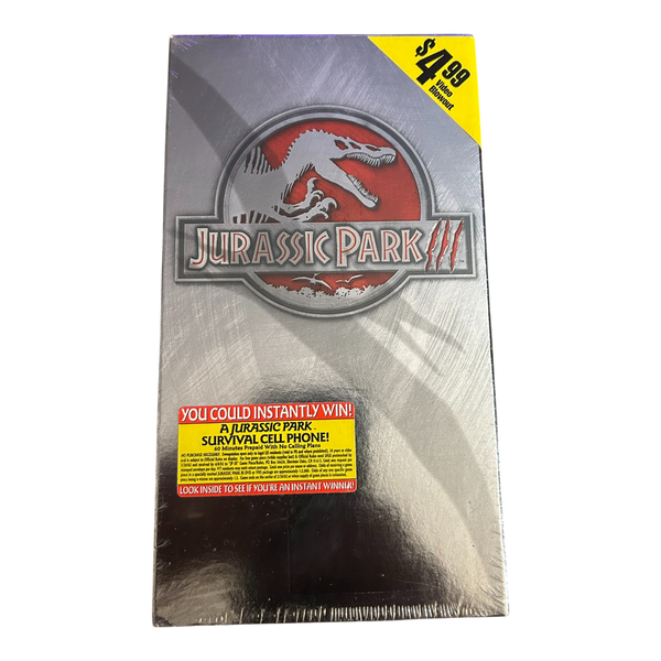 Jurassic Park III 3 VHS Tape 2001 Universal Dinosaur Brand New Factory Sealed