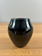 Rookwood Pottery Vase 3" #6144 Art Deco Black Glaze Vintage (1948)