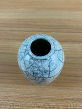 Weller Cloudburst Lustre Vintage Art Deco Pottery Mottled Green White Vase