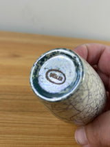 Weller Cloudburst Lustre Vintage Art Deco Pottery Mottled Green White Vase