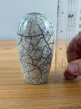 Weller Cloudburst Lustre Vintage Art Deco Pottery Mottled Green White Vase