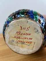 KERFSNEE AARDEWERK PITCHER MAJOLICA JUG EWER SIGNED HBOUMA HARLINGEN MCM