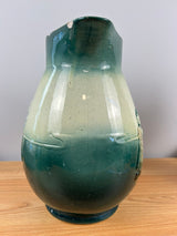 Roseville Holland Dutch Utility Line Green 1900s Vintage Pottery Ceramic Pitcher